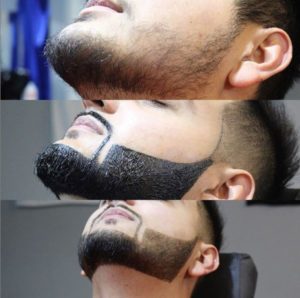 Conturat barba - vopsit barba barbati, culoare semi-permanenta